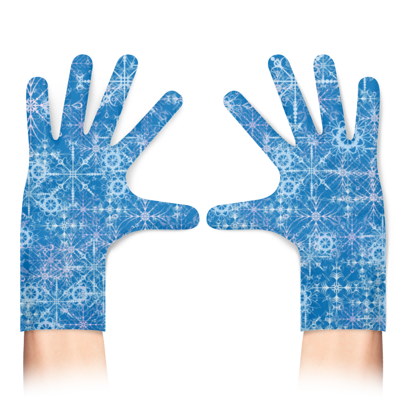 Printio Перчатки с полной запечаткой Снежинки printio перчатки с полной запечаткой снежинки