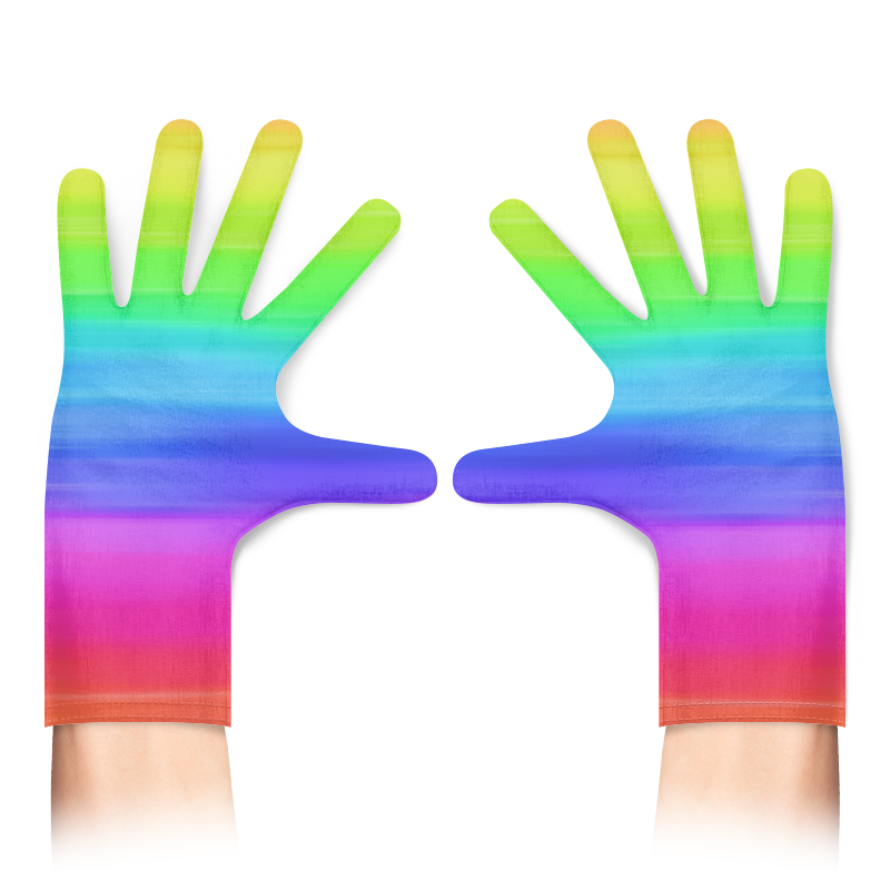 Printio Перчатки с полной запечаткой Разноцветные полосы printio перчатки с полной запечаткой разноцветные