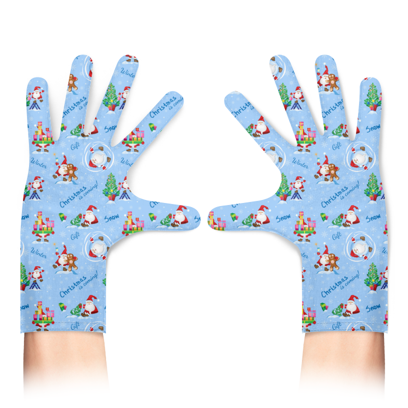 Printio Перчатки с полной запечаткой Санты printio перчатки с полной запечаткой снежинки