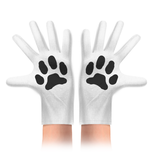 Заказать перчатки в Москве. Перчатки с полной запечаткой Лапа кошки от Julia Sundukova - готовые дизайны и нанесение принтов.