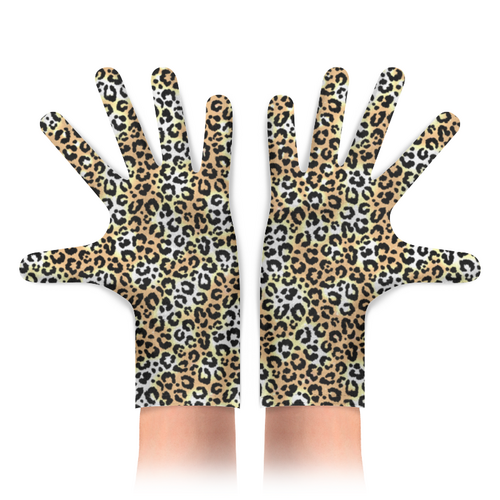 Заказать перчатки в Москве. Перчатки с полной запечаткой леопард от queen  - готовые дизайны и нанесение принтов.