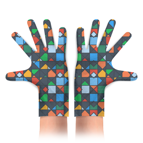 Заказать перчатки в Москве. Перчатки с полной запечаткой Пиксели от Дана Столыпина - готовые дизайны и нанесение принтов.