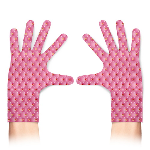 Заказать перчатки в Москве. Перчатки с полной запечаткой Мягкие ромбики от IrinkaArt  - готовые дизайны и нанесение принтов.