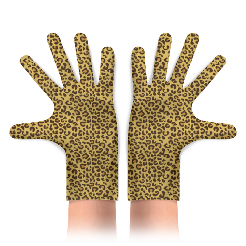 Заказать перчатки в Москве. Перчатки с полной запечаткой Леопардовый от nadegda - готовые дизайны и нанесение принтов.