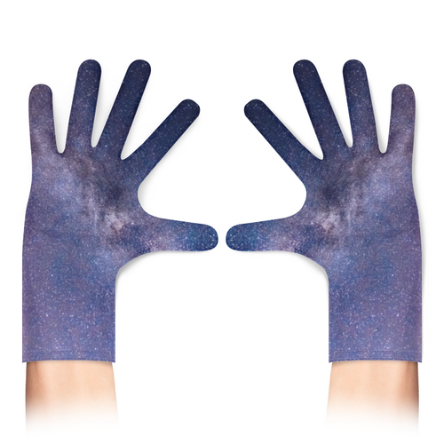 Заказать перчатки в Москве. Перчатки с полной запечаткой Космос Звезды Небо от MariYang  - готовые дизайны и нанесение принтов.