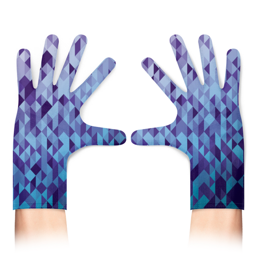 Заказать перчатки в Москве. Перчатки с полной запечаткой Геометрический Фон Абстракция от MariYang  - готовые дизайны и нанесение принтов.
