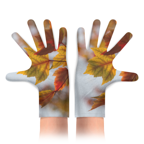 Заказать перчатки в Москве. Перчатки с полной запечаткой Осень от FireFoxa - готовые дизайны и нанесение принтов.