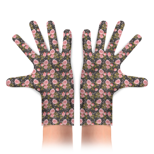 Заказать перчатки в Москве. Перчатки с полной запечаткой Розы Цветы от MariYang  - готовые дизайны и нанесение принтов.