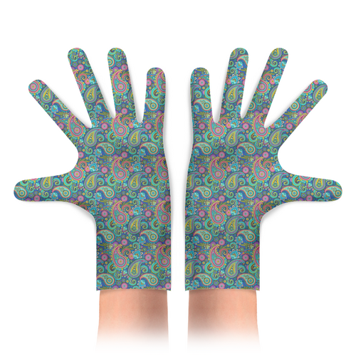 Заказать перчатки в Москве. Перчатки с полной запечаткой микробы от solntse - готовые дизайны и нанесение принтов.