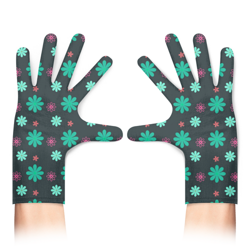 Заказать перчатки в Москве. Перчатки с полной запечаткой Цветы Растения от MariYang  - готовые дизайны и нанесение принтов.