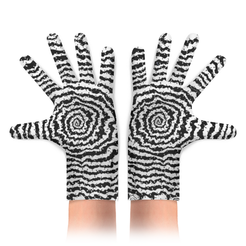 Заказать перчатки в Москве. Перчатки с полной запечаткой Спираль Юджина от YuG Atn - готовые дизайны и нанесение принтов.