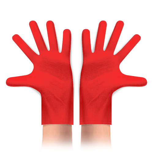 Заказать перчатки в Москве. Перчатки с полной запечаткой Красная звезда от IrinkaArt  - готовые дизайны и нанесение принтов.