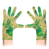 Заказать перчатки в Москве. Перчатки с полной запечаткой Тропические листья и цепочки от IrinkaArt  - готовые дизайны и нанесение принтов.