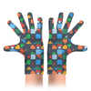 Заказать перчатки в Москве. Перчатки с полной запечаткой Пиксели от Дана Столыпина - готовые дизайны и нанесение принтов.