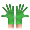 Заказать перчатки в Москве. Перчатки с полной запечаткой Зеленый Градиент от MariYang  - готовые дизайны и нанесение принтов.