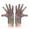 Заказать перчатки в Москве. Перчатки с полной запечаткой Космический Гранж от MariYang  - готовые дизайны и нанесение принтов.