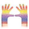 Заказать перчатки в Москве. Перчатки с полной запечаткой Разноцветная Мозаика от MariYang  - готовые дизайны и нанесение принтов.
