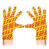 Заказать перчатки в Москве. Перчатки с полной запечаткой Огонёк от Soluvel  - готовые дизайны и нанесение принтов.