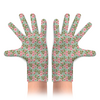 Заказать перчатки в Москве. Перчатки с полной запечаткой Розы на Мятном Фоне от MariYang  - готовые дизайны и нанесение принтов.