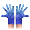 Заказать перчатки в Москве. Перчатки с полной запечаткой Пазлы Синие от MariYang  - готовые дизайны и нанесение принтов.