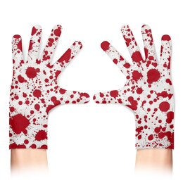 Заказать перчатки в Москве. Перчатки с полной запечаткой Кровавые перчи от Leichenwagen - готовые дизайны и нанесение принтов.