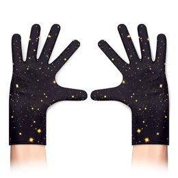 Заказать перчатки в Москве. Перчатки с полной запечаткой Космос Звезды от MariYang  - готовые дизайны и нанесение принтов.