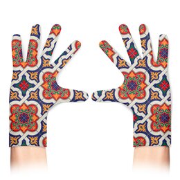 Заказать перчатки в Москве. Перчатки с полной запечаткой Абстракция от T-shirt print  - готовые дизайны и нанесение принтов.