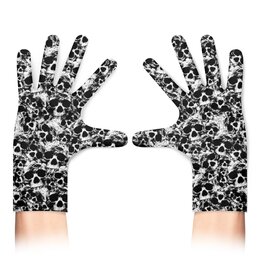 Заказать перчатки в Москве. Перчатки с полной запечаткой Full set skulls от Leichenwagen - готовые дизайны и нанесение принтов.