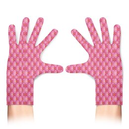 Заказать перчатки в Москве. Перчатки с полной запечаткой Мягкие ромбики от IrinkaArt  - готовые дизайны и нанесение принтов.