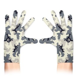 Заказать перчатки в Москве. Перчатки с полной запечаткой Хаки Милитари Абстракция от MariYang  - готовые дизайны и нанесение принтов.