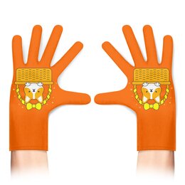 Заказать перчатки в Москве. Перчатки с полной запечаткой Корги от queen  - готовые дизайны и нанесение принтов.
