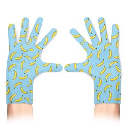 Заказать перчатки в Москве. Перчатки с полной запечаткой бананы от solntse - готовые дизайны и нанесение принтов.