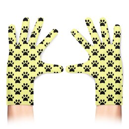 Заказать перчатки в Москве. Перчатки с полной запечаткой Лапки  от T-shirt print  - готовые дизайны и нанесение принтов.