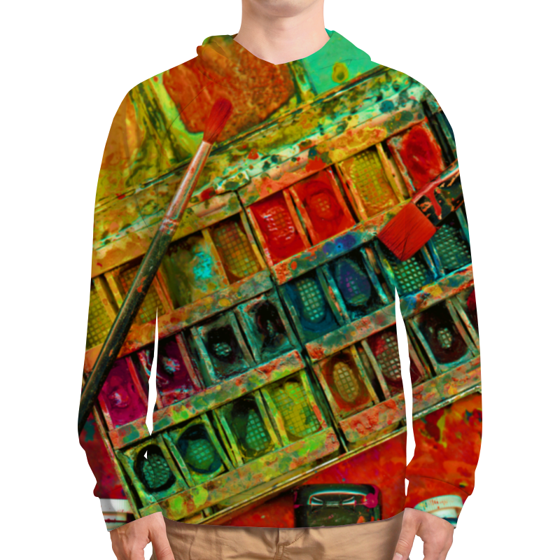 Printio Толстовка с полной запечаткой акварельные краски printio футболка с полной запечаткой мужская акварельные краски
