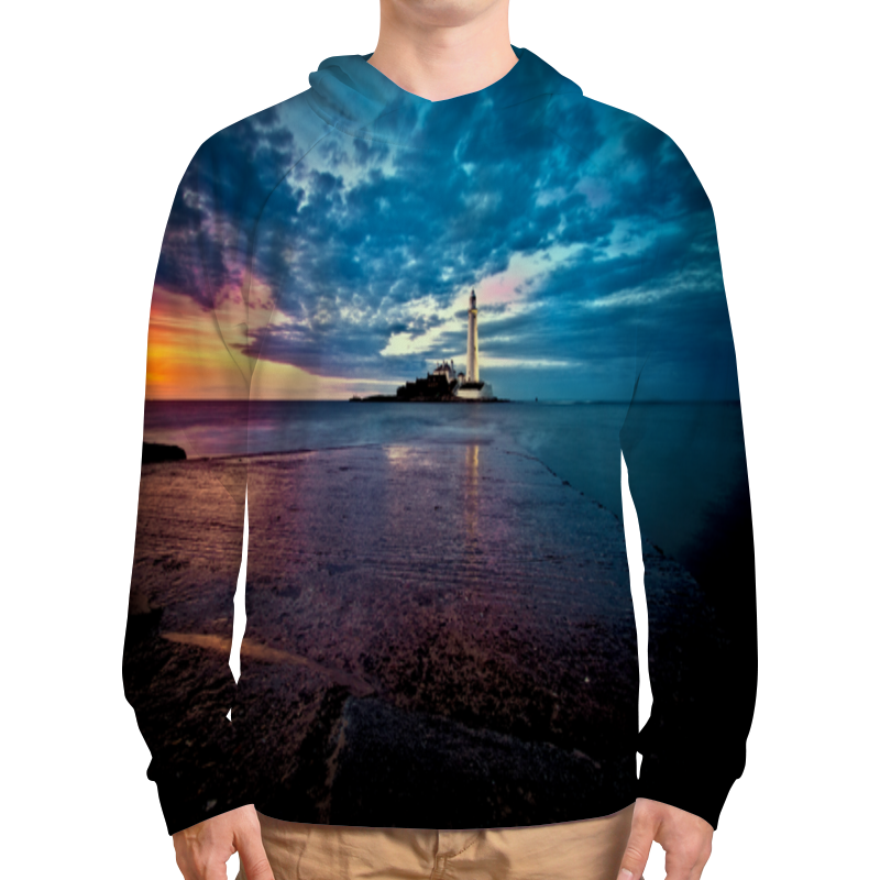 Printio Толстовка с полной запечаткой Маяк в море printio футболка с полной запечаткой для мальчиков маяк в море