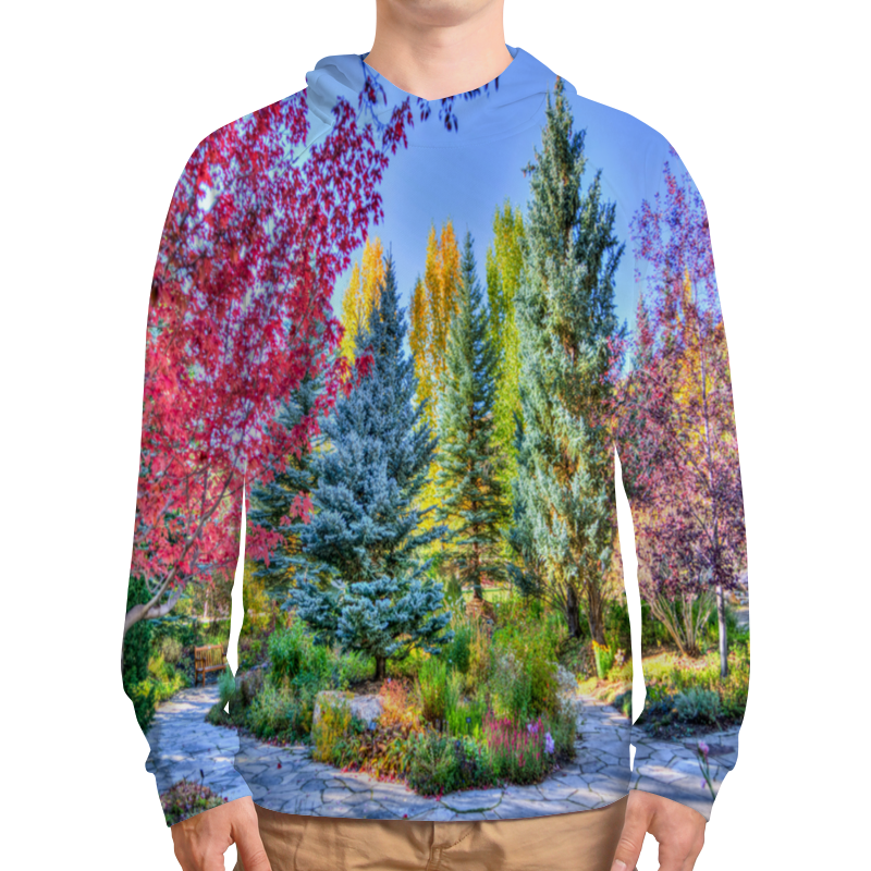 Printio Толстовка с полной запечаткой Деревья в красках printio подушка 60x40 см с полной запечаткой деревья в красках