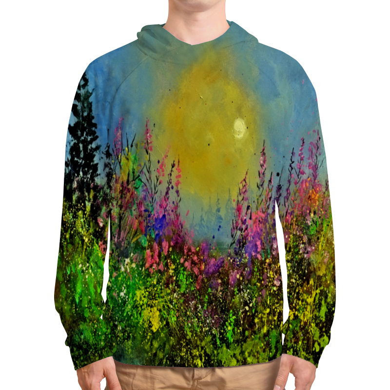 Printio Толстовка с полной запечаткой Весенний пейзаж printio футболка с полной запечаткой мужская весенний пейзаж