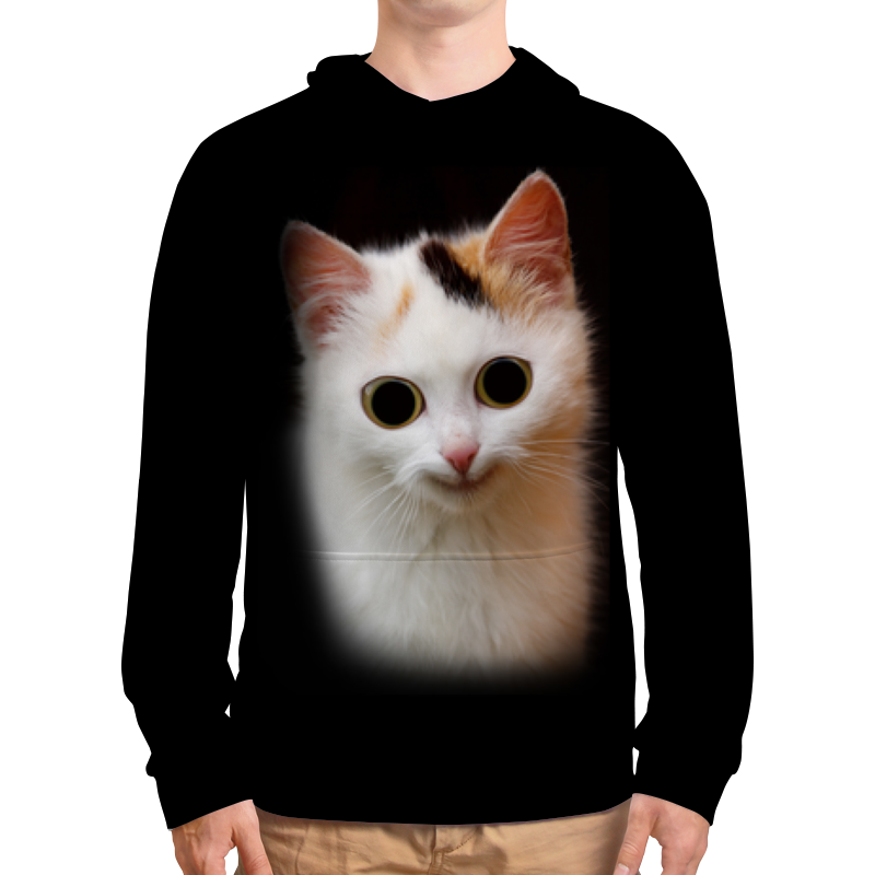 Printio Толстовка с полной запечаткой Смешной котик printio футболка с полной запечаткой мужская смешной котик