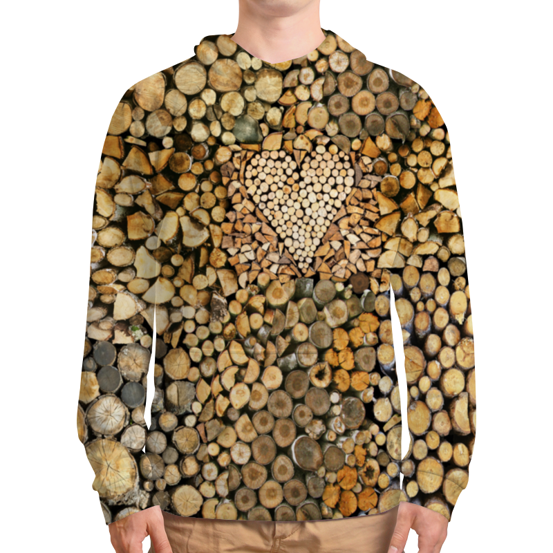 Printio Толстовка с полной запечаткой Дрова сердечные printio футболка с полной запечаткой мужская дрова