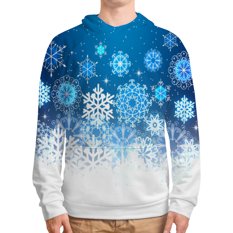 Printio Толстовка с полной запечаткой Узор зимний