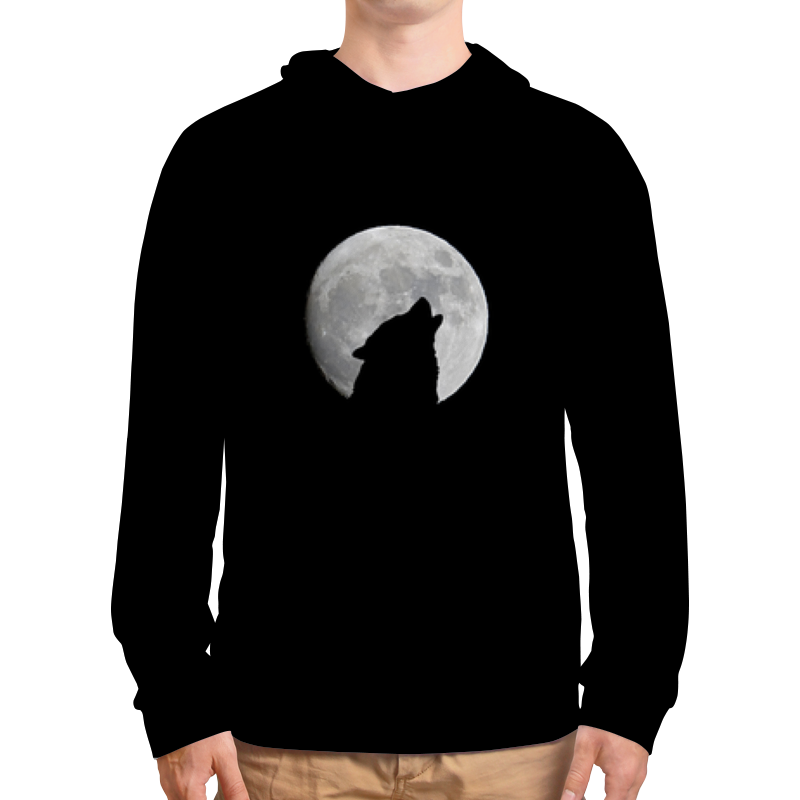 Printio Толстовка с полной запечаткой Волк и луна printio футболка с полной запечаткой женская волк и луна
