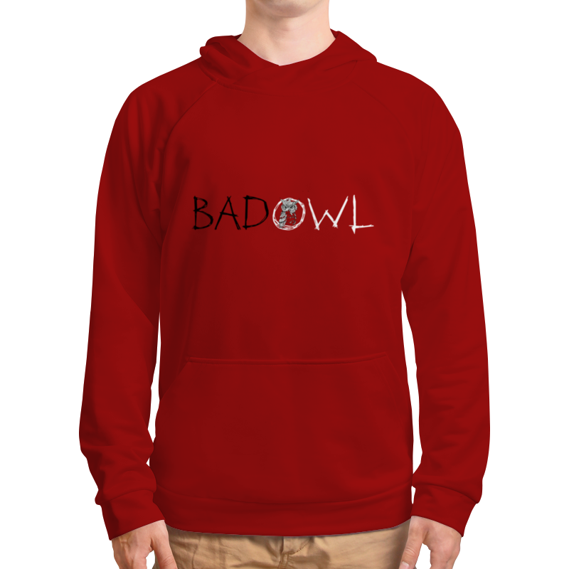 Printio Толстовка с полной запечаткой Bad owl - blood red printio толстовка с полной запечаткой bad owl light gray
