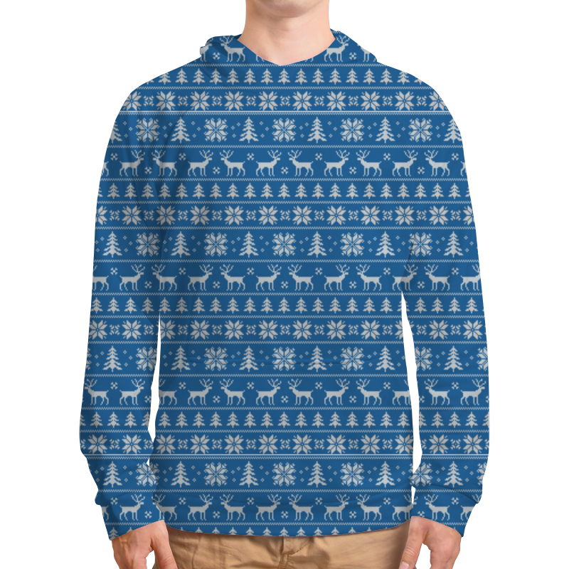Printio Толстовка с полной запечаткой Зимний мотив #1 printio футболка с полной запечаткой для девочек олени и елки