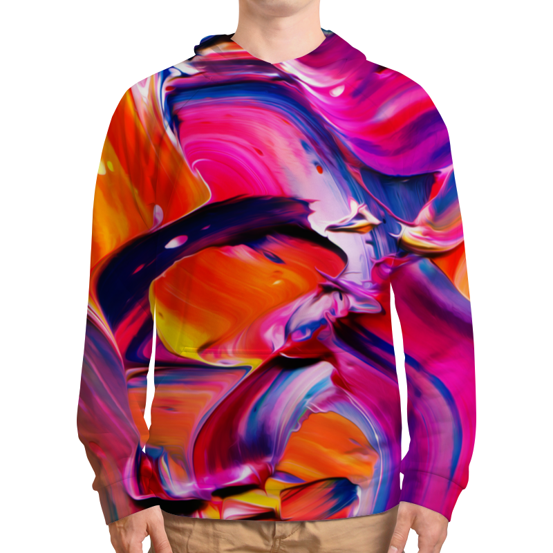 Printio Толстовка с полной запечаткой Узор красками printio футболка с полной запечаткой мужская узор красками