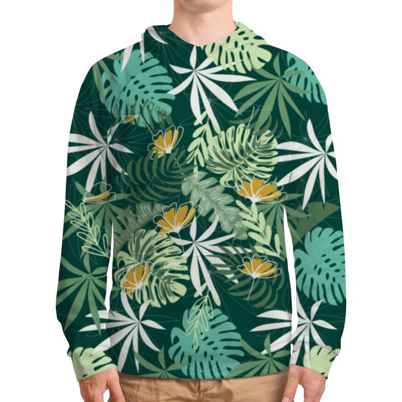 Printio Толстовка с полной запечаткой Тропические цветы 2