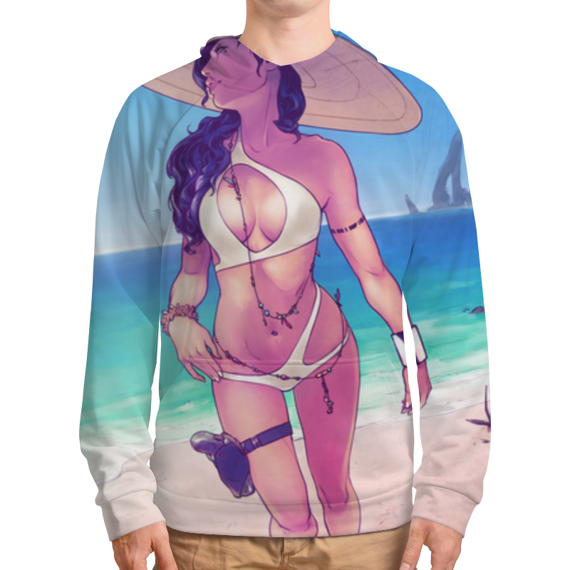 Printio Толстовка с полной запечаткой Девушка на пляже printio футболка с полной запечаткой женская девушка на пляже