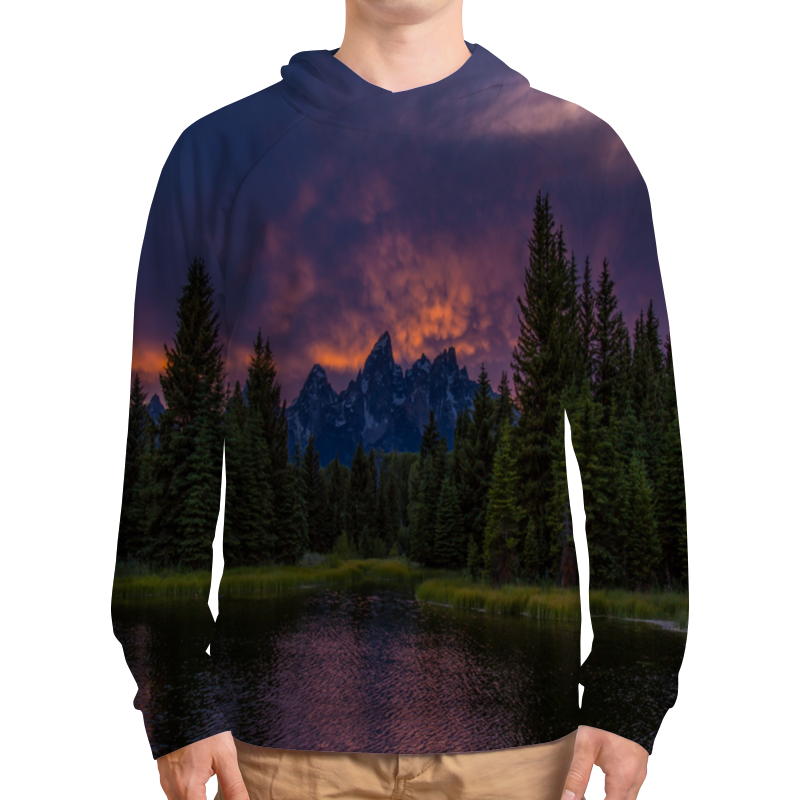 Printio Толстовка с полной запечаткой Горы и лес printio футболка с полной запечаткой женская горы и лес
