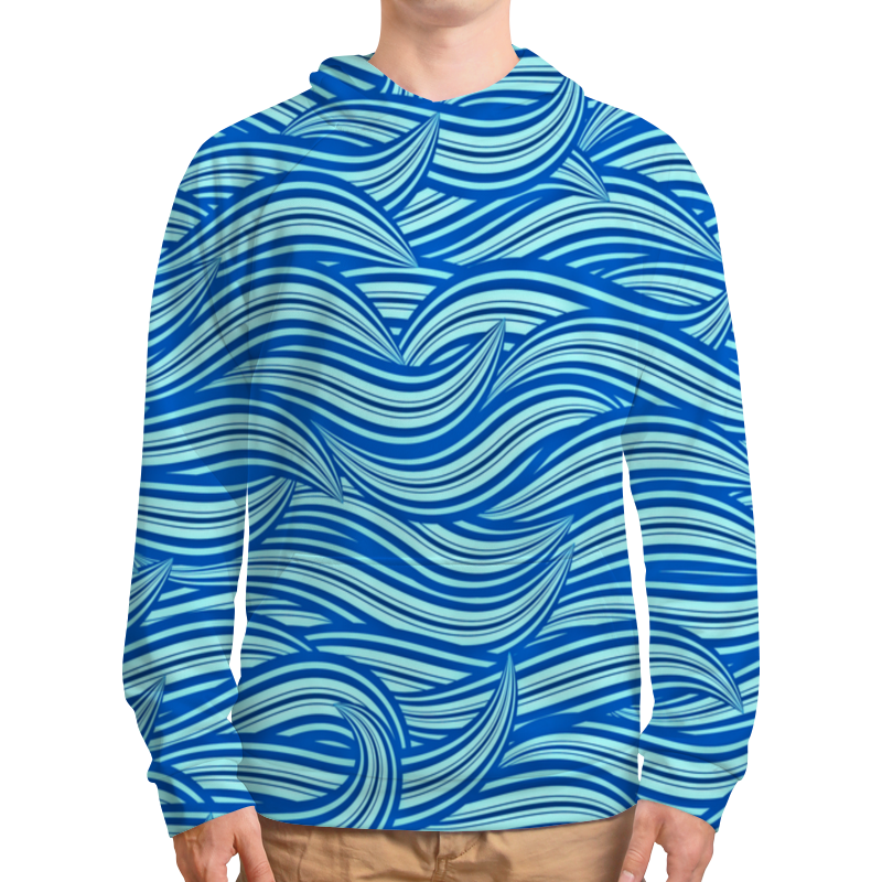 Printio Толстовка с полной запечаткой Морские волны printio футболка с полной запечаткой мужская морские волны