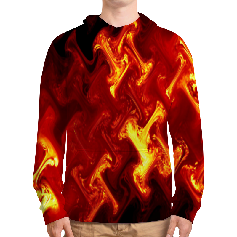 Printio Толстовка с полной запечаткой Огненный узор printio футболка с полной запечаткой мужская огненный узор