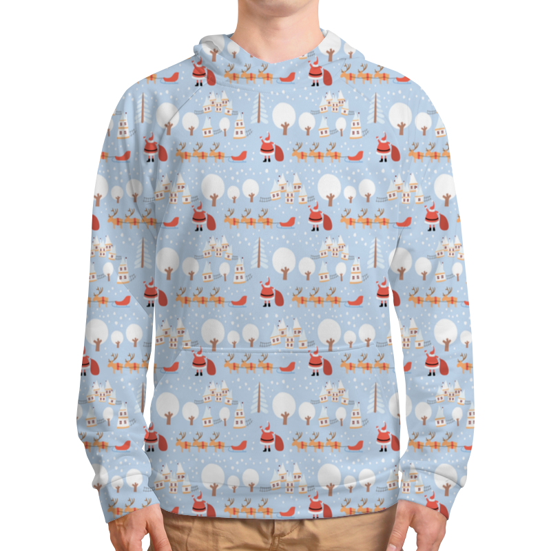 Printio Толстовка с полной запечаткой Снежный пейзаж printio футболка с полной запечаткой мужская снежный пейзаж